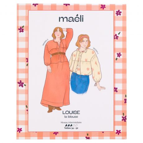Patron Mali Paris blouse Louise t34/52