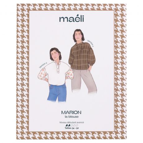 Patron Mali Paris blouse Marion t34/52