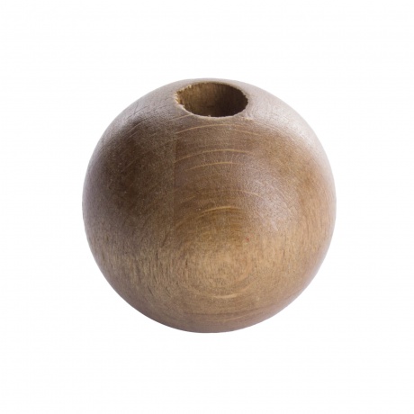 Perle bois 12mm noisette