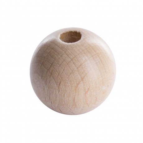 Perle bois 18mm naturel