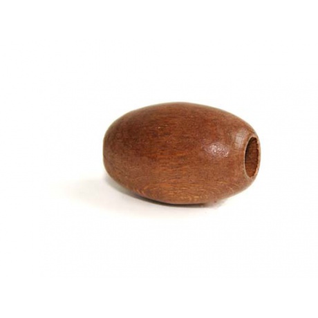 Perle olive bois 22/32mm noisette