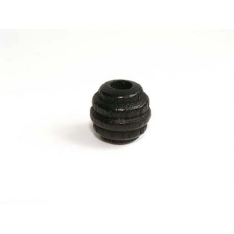 Perle ray�e 14/17mm noir