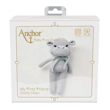 Kit crochet Anchor amigurumi hippo