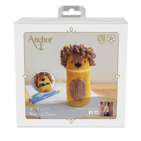 Kit crochet Anchor trousse crayons lion