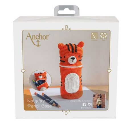 Kit crochet Anchor trousse crayons tigre