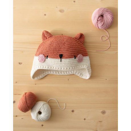 Kit crochet Anchor bonnet renard