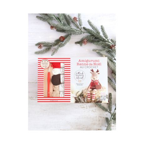 Coffret Amigurumi Renne de Noël au crochet
