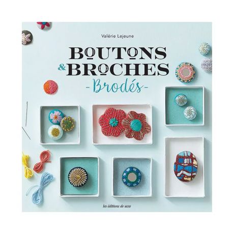 Broches et boutons brods