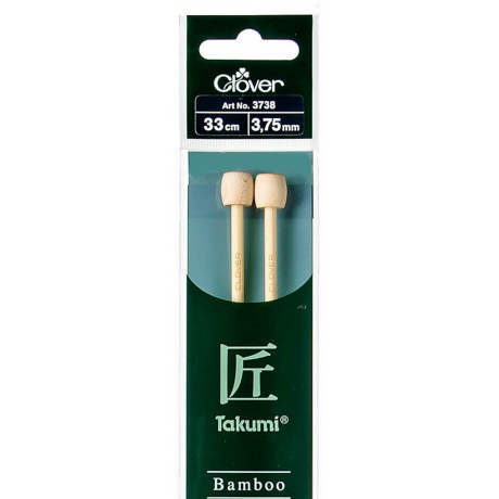 Aiguille  tricoter bambou Takumi 33cm 3.75mm