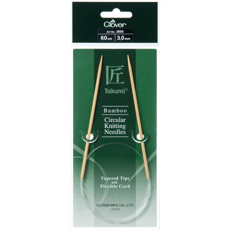 Aiguille circulaire bambou Clover Takumi 60cm n 3