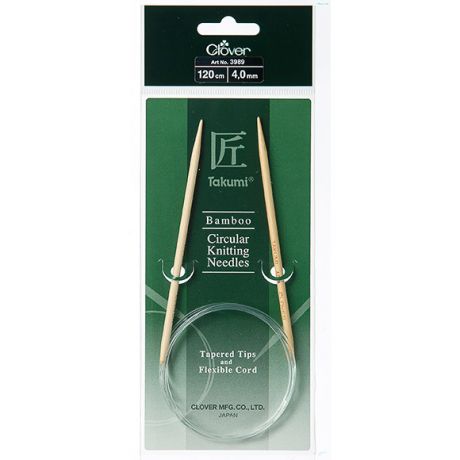 Aiguille circulaire bambou Clover Takumi 120cm n 4