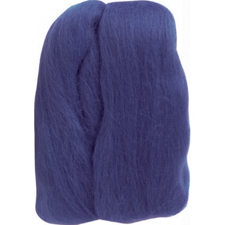 Laine mèche Clover à feutrer bleu