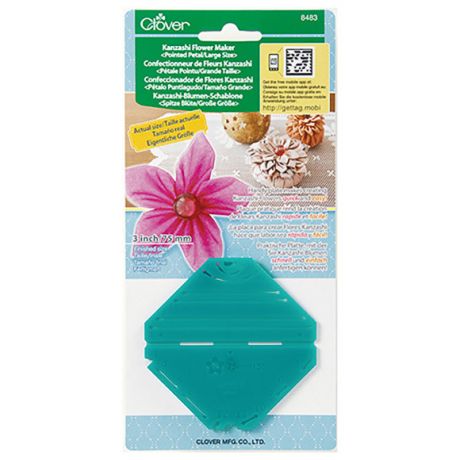 Confectionneur de fleur kanzashi pétale pointu 75mm -unité