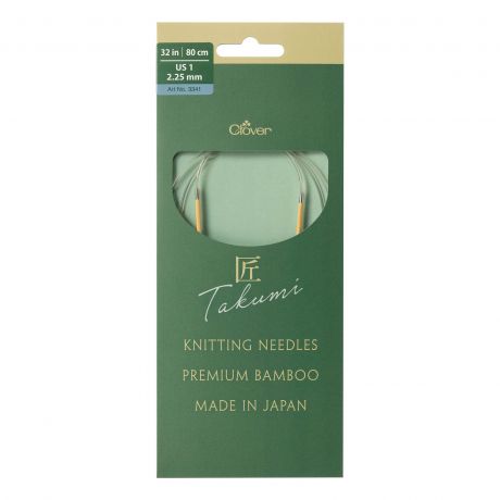 Aiguille circulaire bambou Clover Takumi® 80cm n° 2,25