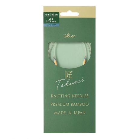 Aiguille circulaire bambou Clover Takumi® 80cm n° 3,75