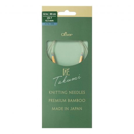 Aiguille circulaire bambou Clover Takumi® 80cm n° 4,5