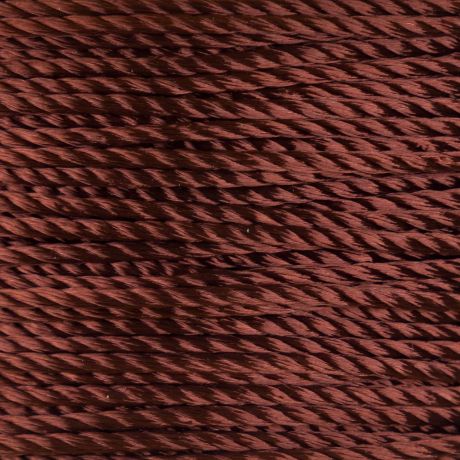 Cordon torsad� rayonne 1mm marron