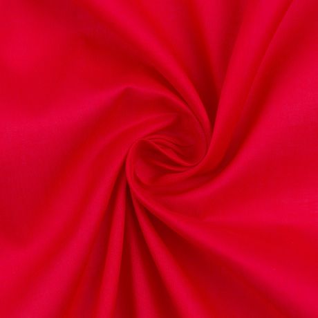 Tissu voile de coton rouge