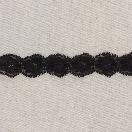 Bande rachel lycra noir 2,5 cm