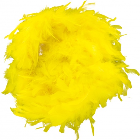 Boa moyen plumes dchires 1,90m jaune