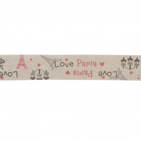 Biais love paris 40/20 lin/coton