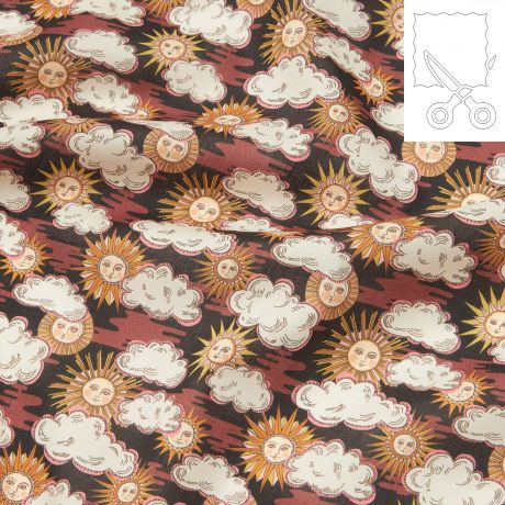 Coupon tissu Liberty Tana Lawn follow the sun 200 cm