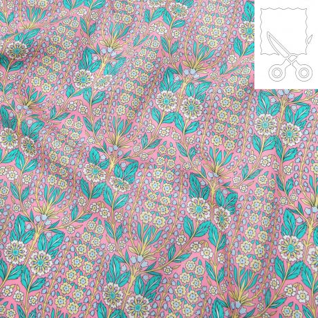 Coupon tissu Liberty Tana Lawn lindsay garden 170 cm