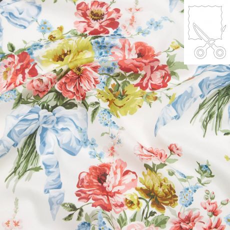 Coupon tissu Liberty Tana Lawn bow bouquet 270 cm