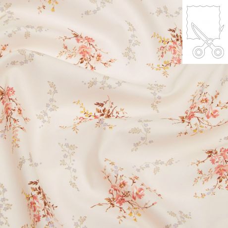 Coupon tissu Liberty Tana Lawn garden blooms 170 cm