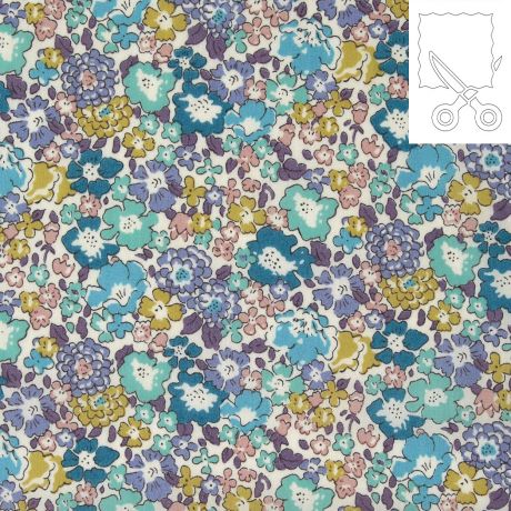 Coupon tissu Liberty Tana Lawn michelle 130 cm