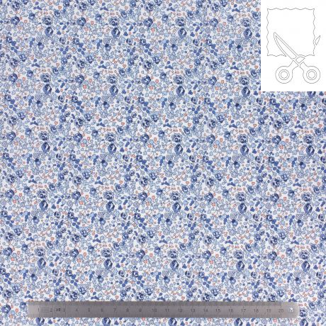 Coupon tissu Liberty Tana Lawn eloise 110 cm