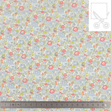 Coupon tissu Liberty Tana Lawn new betsy 120 cm