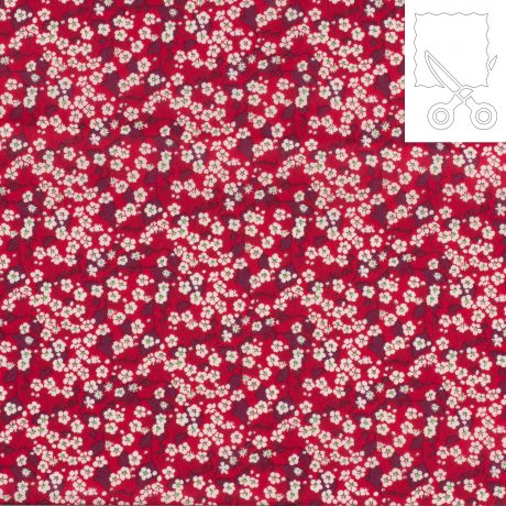Coupon tissu Liberty Tana Lawn new mitsi valeria 95 cm