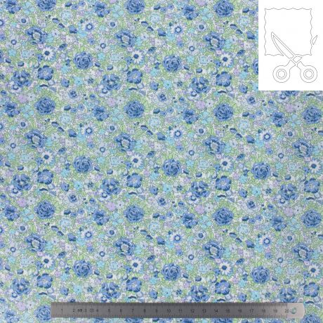 Coupon tissu Liberty Tana Lawn amelie  120 cm