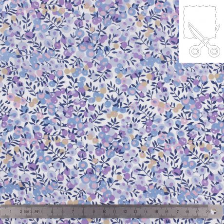 Coupon tissu Liberty Tana Lawn wiltshire 120 cm
