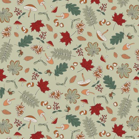 Tissu Liberty Fabrics Patch Woodland walk - woodland forage