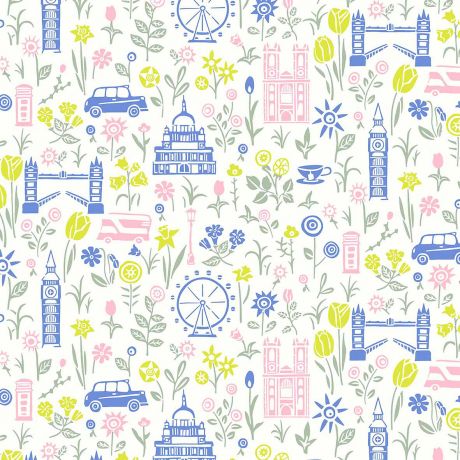 Tissu Liberty Fabrics Patch London Parks Summer in the City