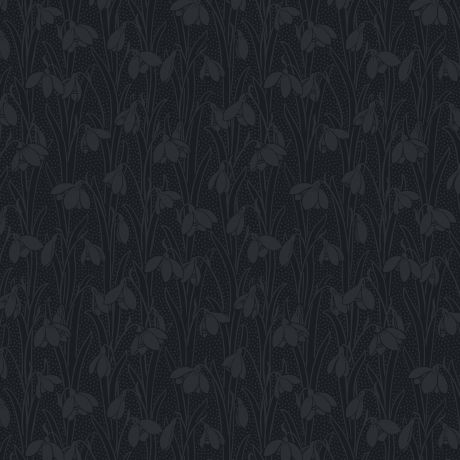 Tissu Liberty Fabrics Patch Snowdrop Spot SLATE BLACK