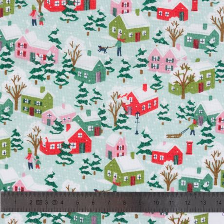 Tissu Liberty Fabrics Patch Festive Village