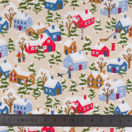 Tissu Liberty Fabrics Patch Festive Village