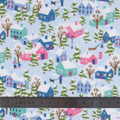 Tissu Liberty Fabrics Patch Festive Village