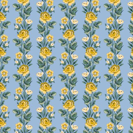Tissu Liberty Fabrics Patch Palace Garden regal stripe