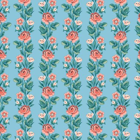 Tissu Liberty Fabrics Patch Palace Garden regal stripe