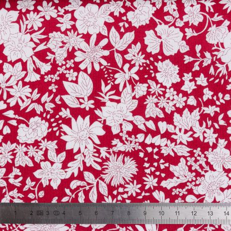 Tissu Liberty Fabrics patch emily blossom crimson grande laize