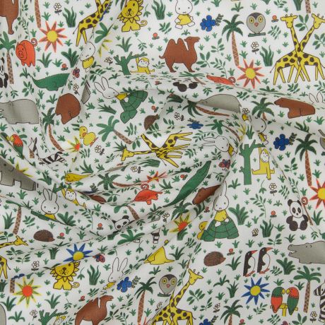 Tissu Liberty Fabrics Tana Lawn� Miffy Zoology laize de 110cm