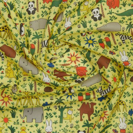 Tissu Liberty Fabrics Tana Lawn� Miffy Zoology laize de 110cm