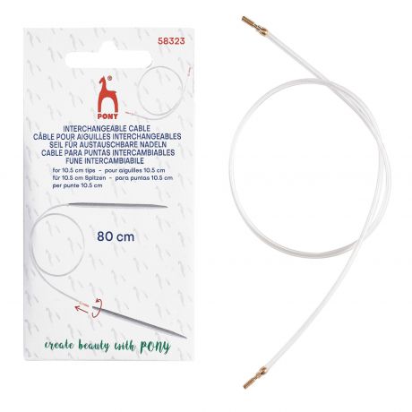 Cable pour aiguilles interchangeables 80cm 10,5cm
