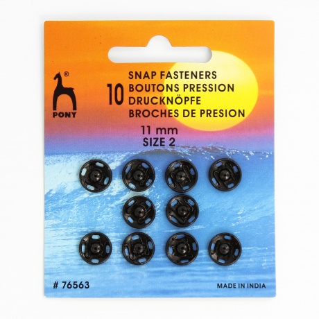 Pression 11mm(10) noir