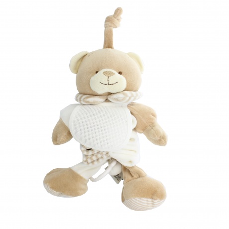Doudou ours musical beige