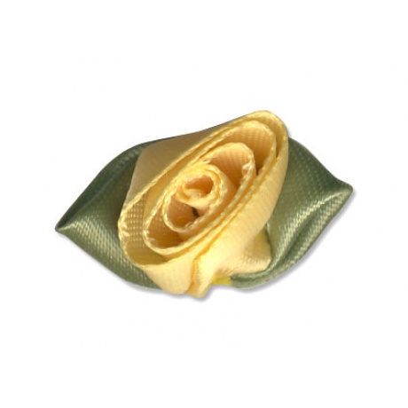 Fleur grand modèle x 10 jaune/vert